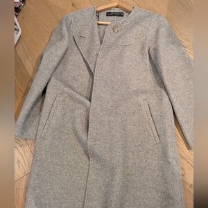 Zara Gray Wool Blend Jacket